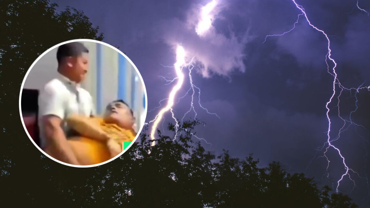 Impactante vídeo: rayo en seco  mató a 5 personas y dejó heridas a 14 cuando jugaban bingo