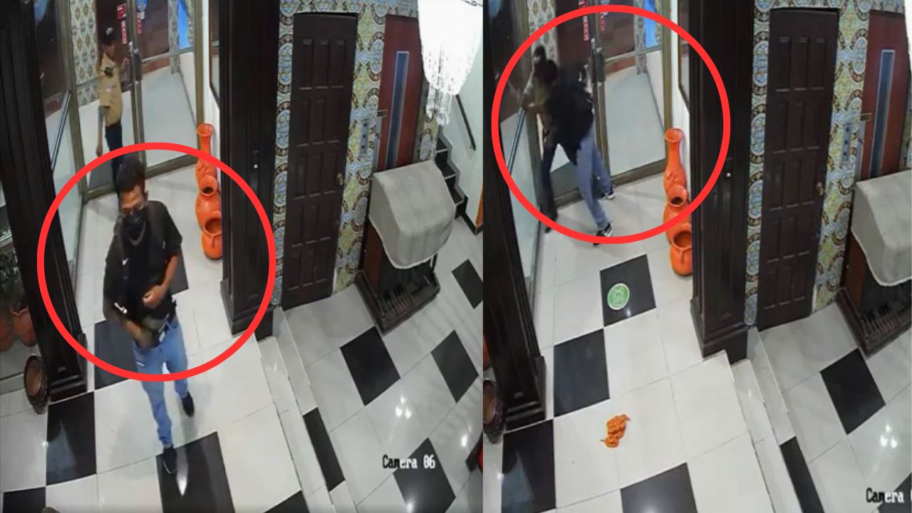 Vídeo: así fue el asalto a hotel en SPS; guardia fue despojado de su arma de fuego