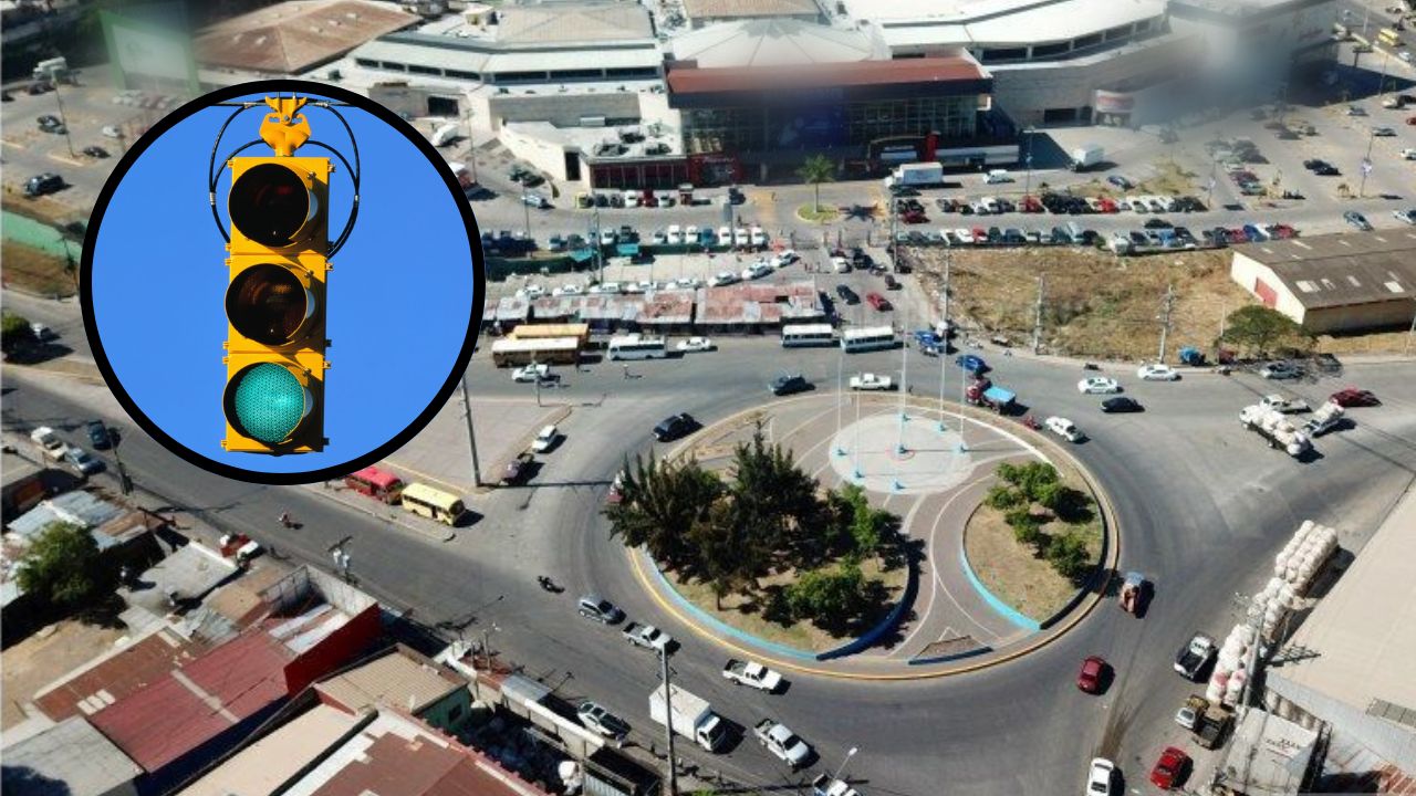 Instalarán semáforos en rotondas del Distrito Central para poner un alto al tráfico vehicular