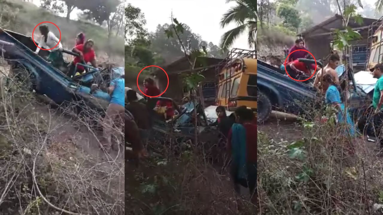 VIDEO: 'Señor haz un milagro', momento cuando rescatan a víctimas de accidente en Lempira