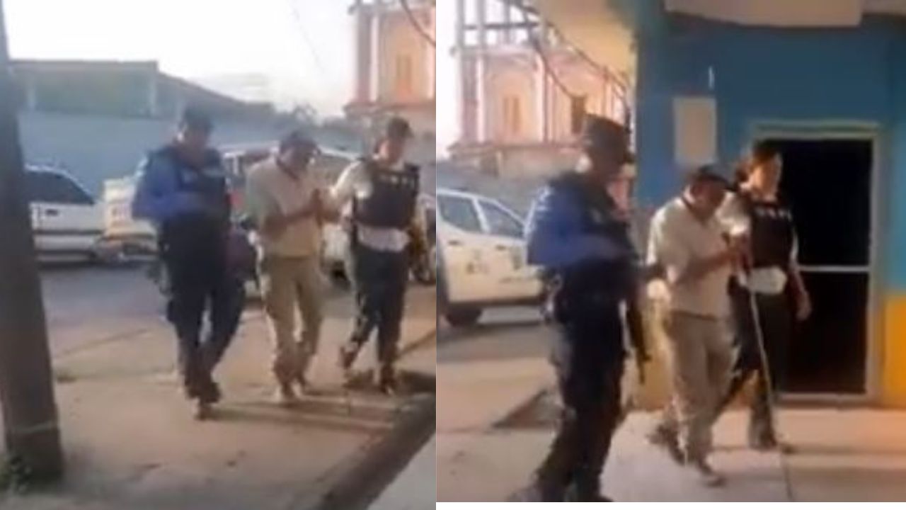 Encadenado de manos y pies y con bordón; así fue capturado anciano por violación de niña en Copán