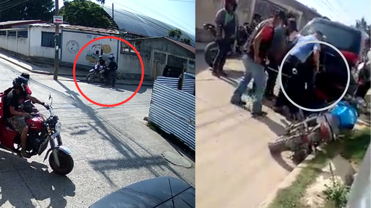 VIDEO: Ladrón intentó robar una motocicleta y mató a conductor en Intibucá