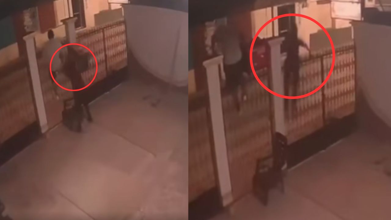 VIDEO: Momento en que sujetos entran a robar a una casa en Yoro; hasta una bicicleta se llevaron