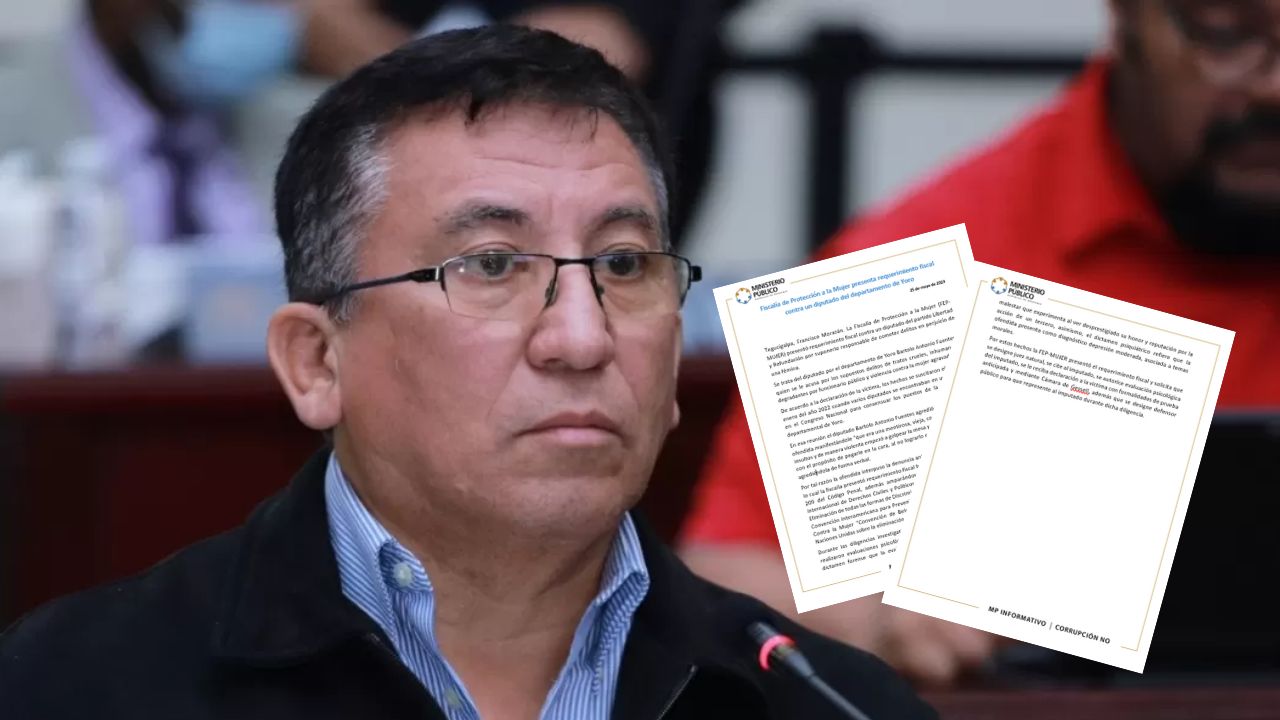 Emiten requerimiento contra Bartolo Fuentes por violencia contra una diputada