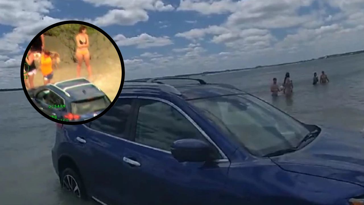 Imagen de VÍDEO: Conductora borracha mete carro al mar y casi mata a turistas