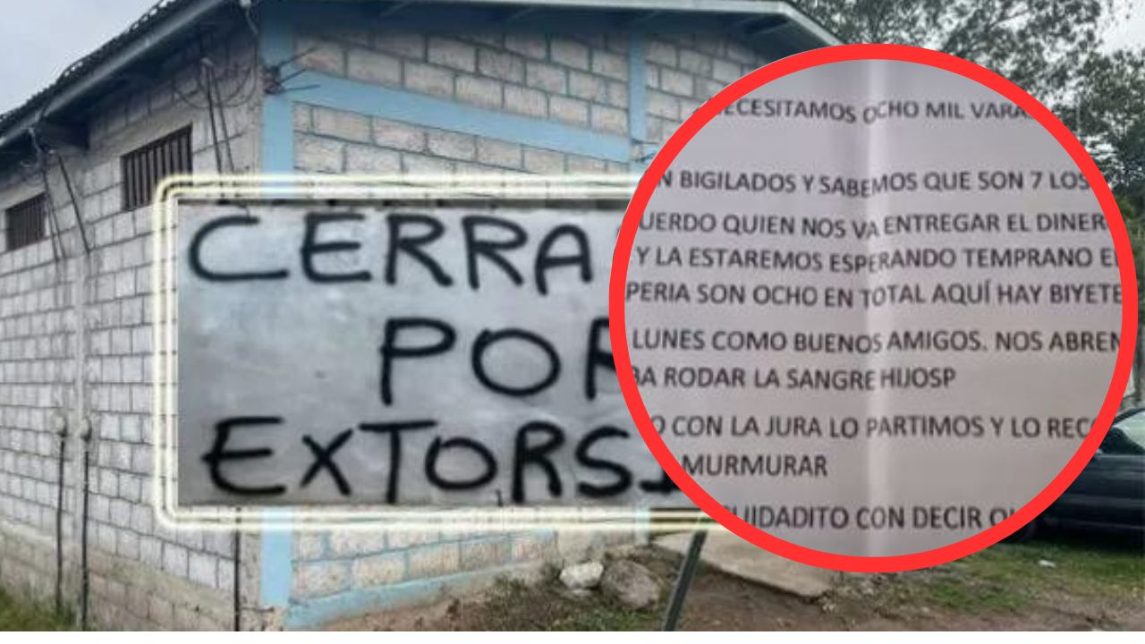 Imagen de 'Quién abra el pico con la jura, lo partimos': dejan nota extorsiva en escuela de La Ceiba