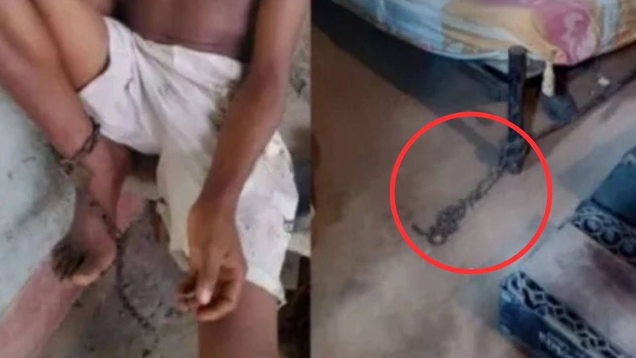 Imagen de Porque no llevó dinero a la casa, pareja encadena a su hijo a la cama para torturarlo