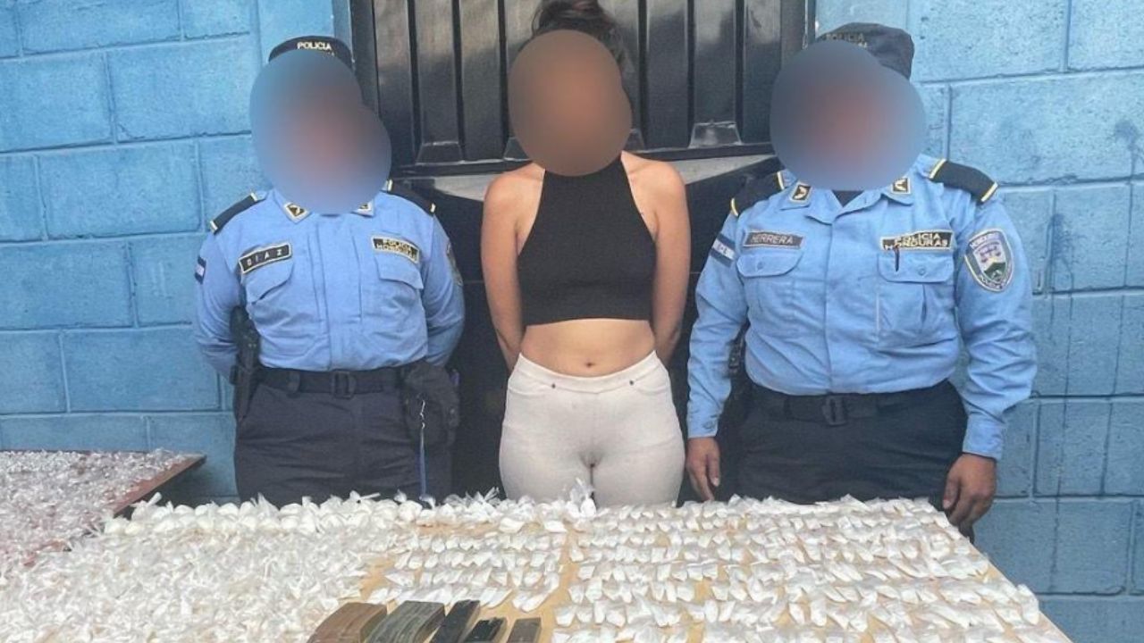 Cae peligrosa hondureña supuesta traficante de drogas en Tegucigalpa