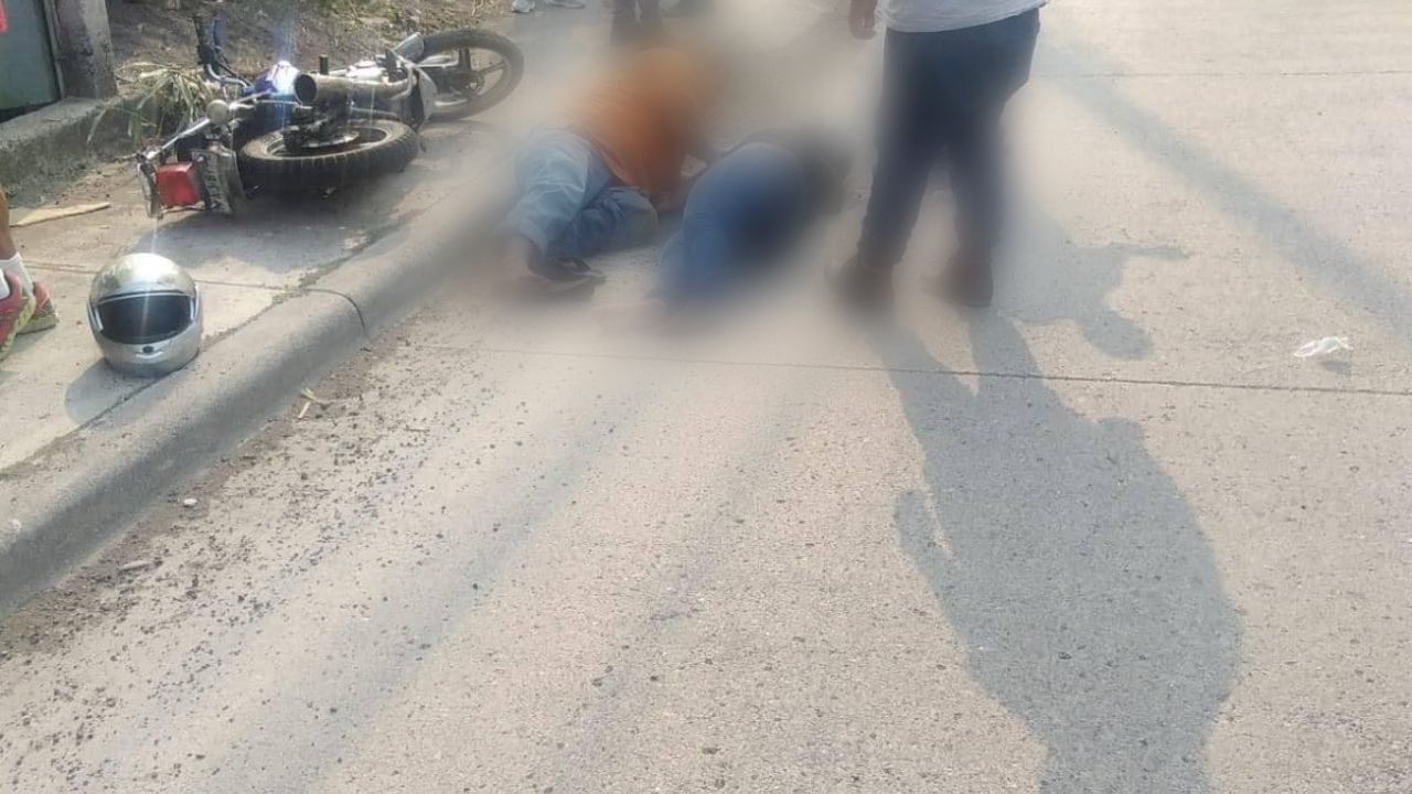 Conmovedora imagen: hondureña hizo mala maniobra en moto y murió