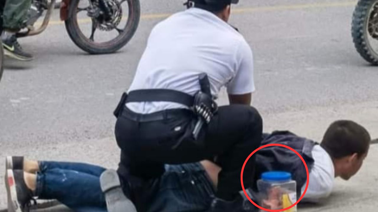 Guardia detiene a joven que intentó robarse un bote de recolecta para niños con cáncer