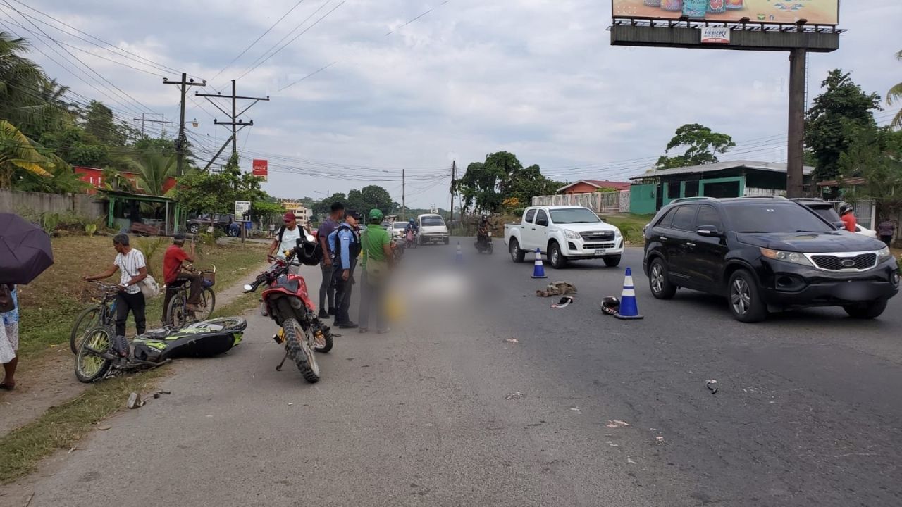 Muere motociclista hondureño al  evitar atropellar a un peatón en La Ceiba