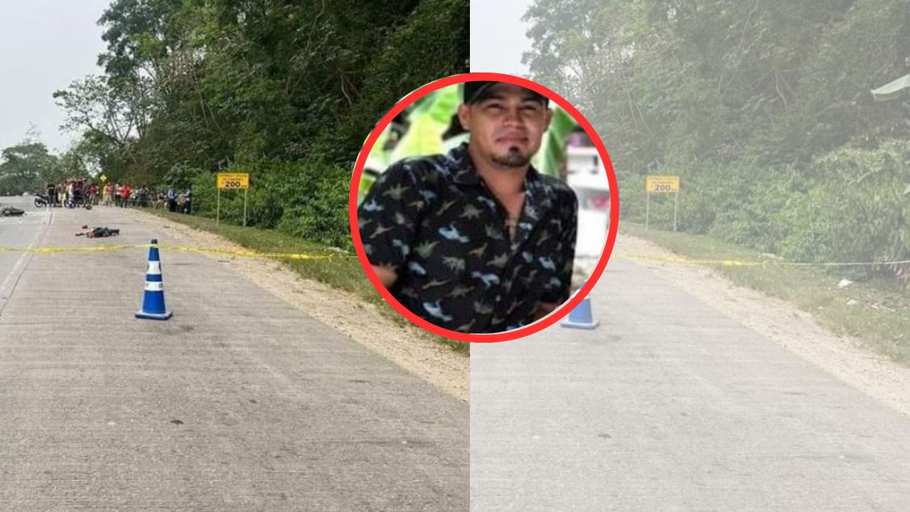 Muere hombre en moto; iba con su esposa y un carro les quitó derecho de vía