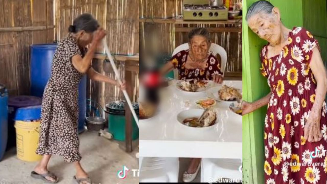 Conmovedor vídeo: Anciana invitó a sus 5 hijos a comer y ninguno llegó