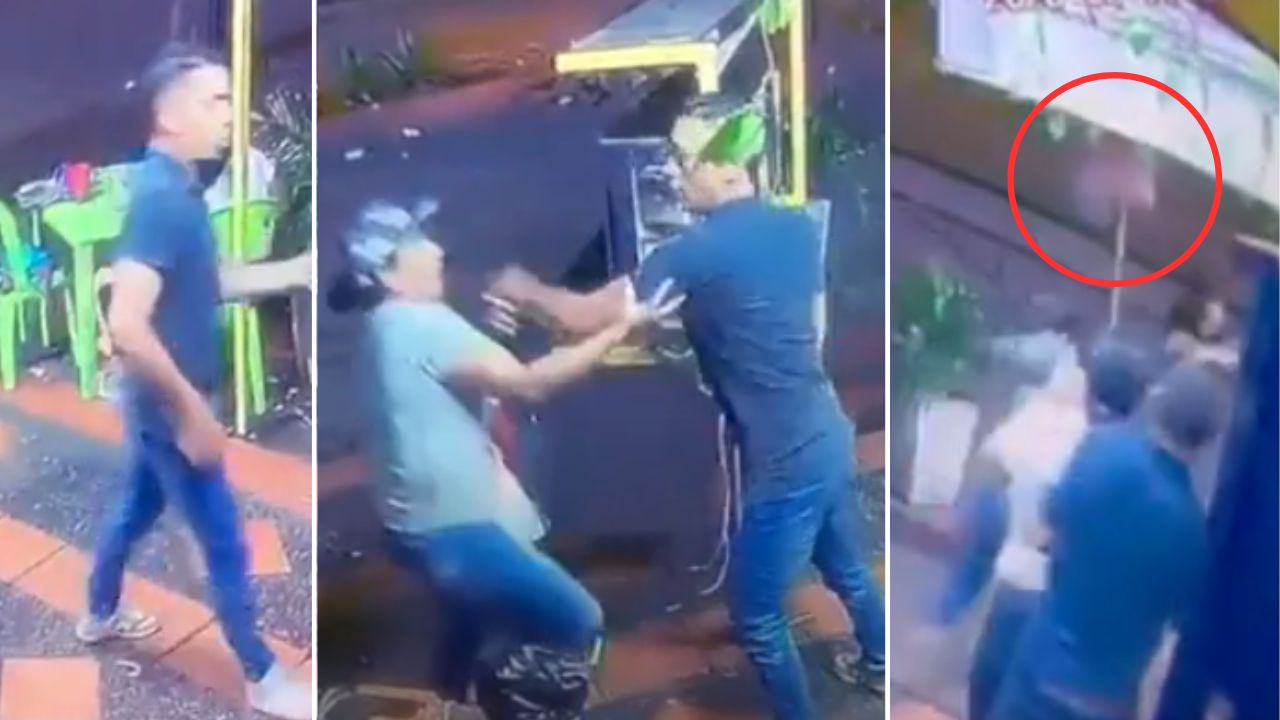 VIDEO: Con una escoba, mujer enfrenta a ladrón armado y lo ahuyenta a punta de escobazos