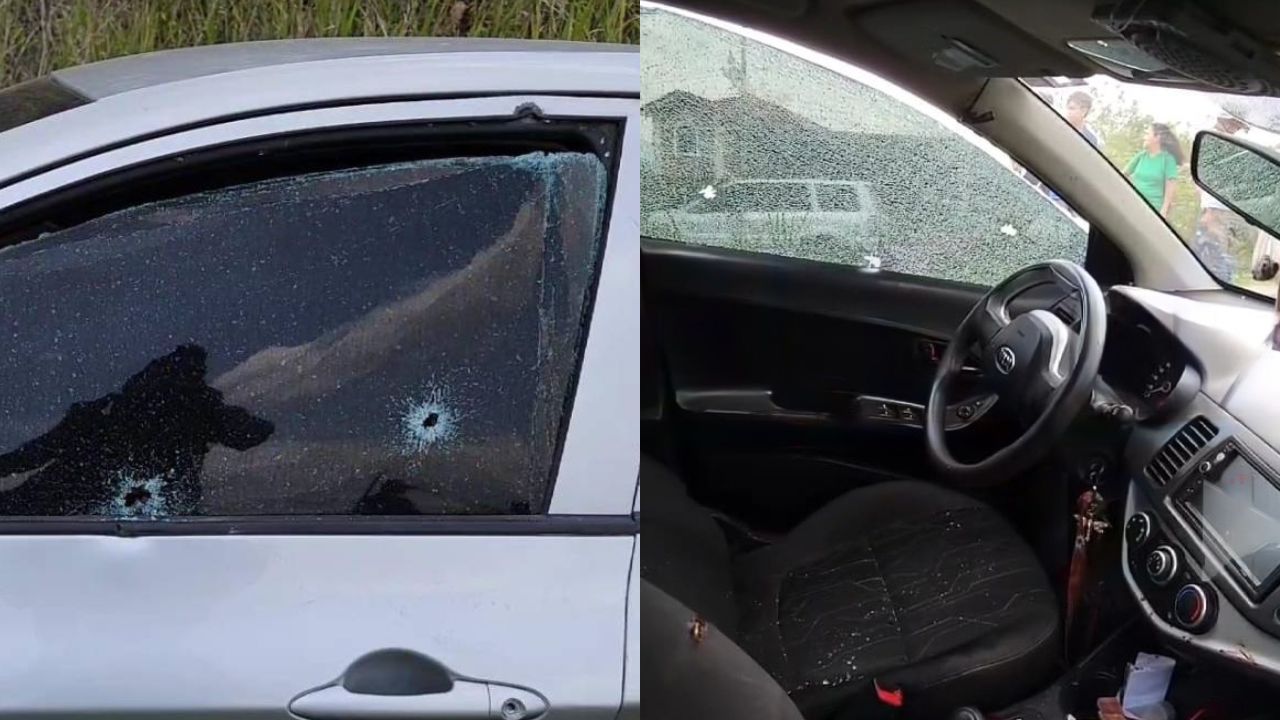 Tirotean a mujer cuando iba en su vehículo en Copán;  perdió el control del carro y se estrelló
