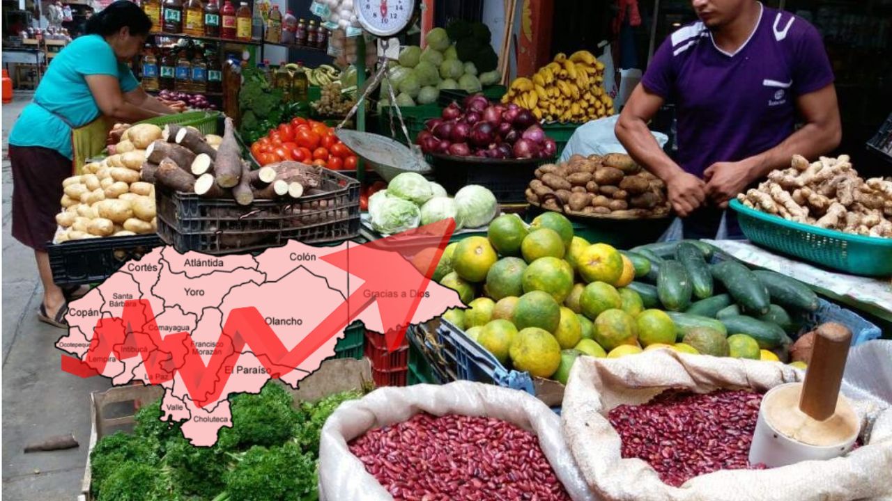 Inflación interanual llega al 7.44%: precios de los alimentos se disparan en las zonas oriental y occidental