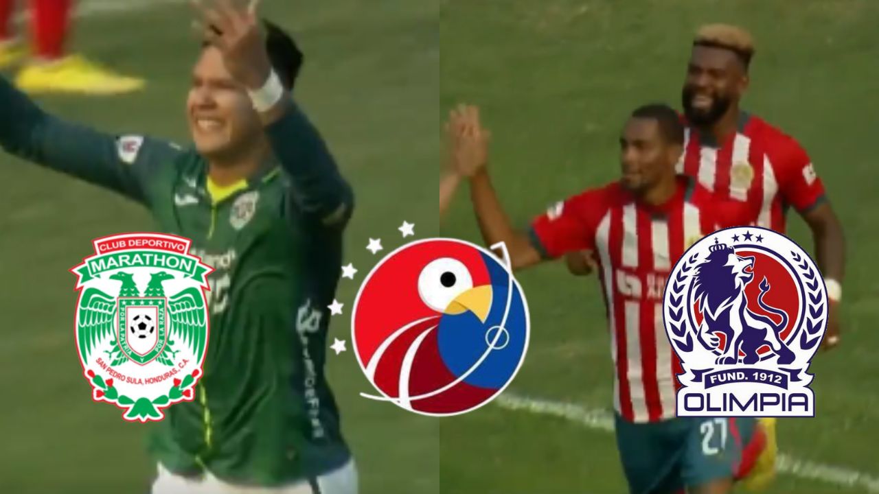 Marathón y Olimpia empatan 1-1 en la ida de las semifinales de la Liga 5 Estrellas