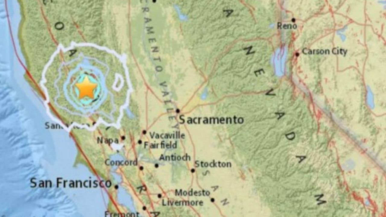 Sismo de magnitud 5.4 sacudió un área poco poblada del noreste de California, EE. UU.