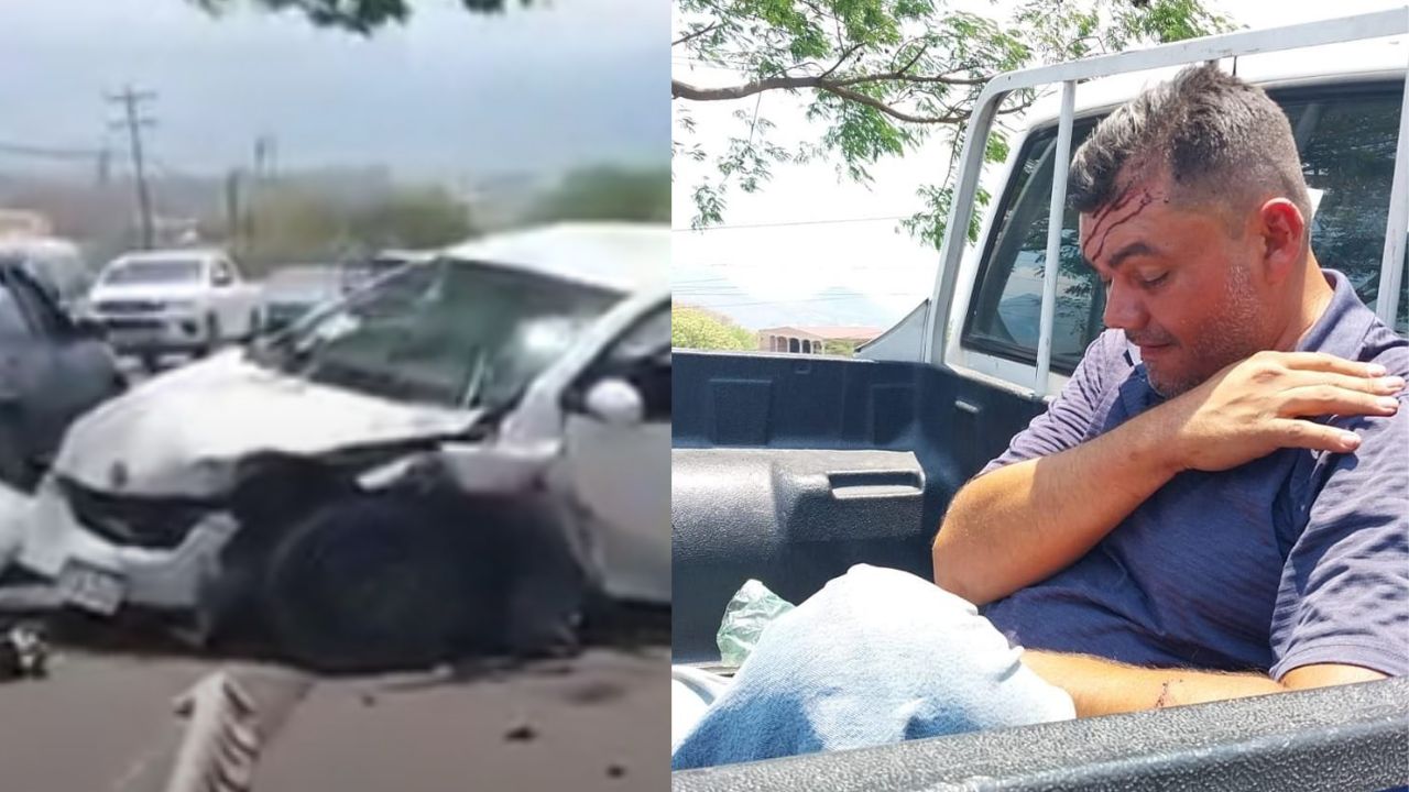 VIDEO: Taxista en supuesto estado de ebriedad casi ocasiona una tragedia en carretera a Olancho