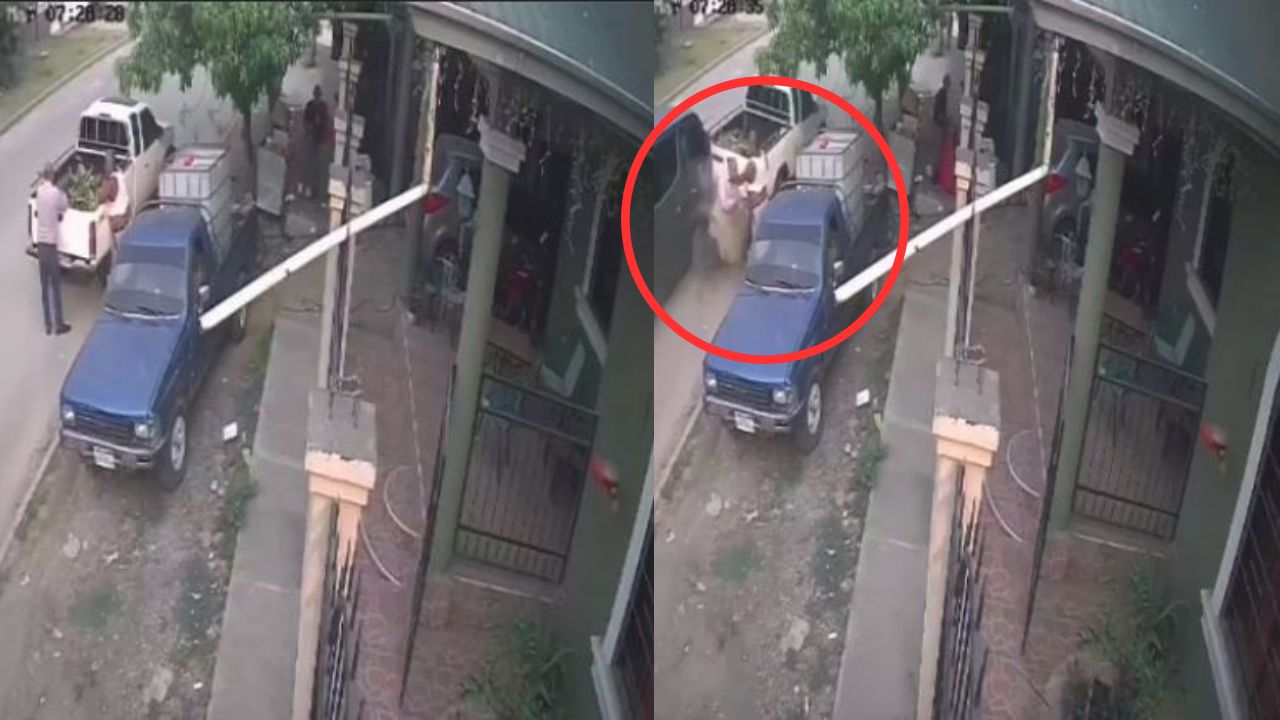 Impactante vídeo de vendedor arrollado por microbús en El Progreso