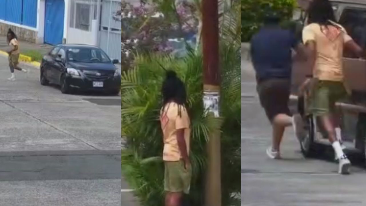Video: por intentar atacar a conductor de autobús, criminales se hieren entre sí con un machete