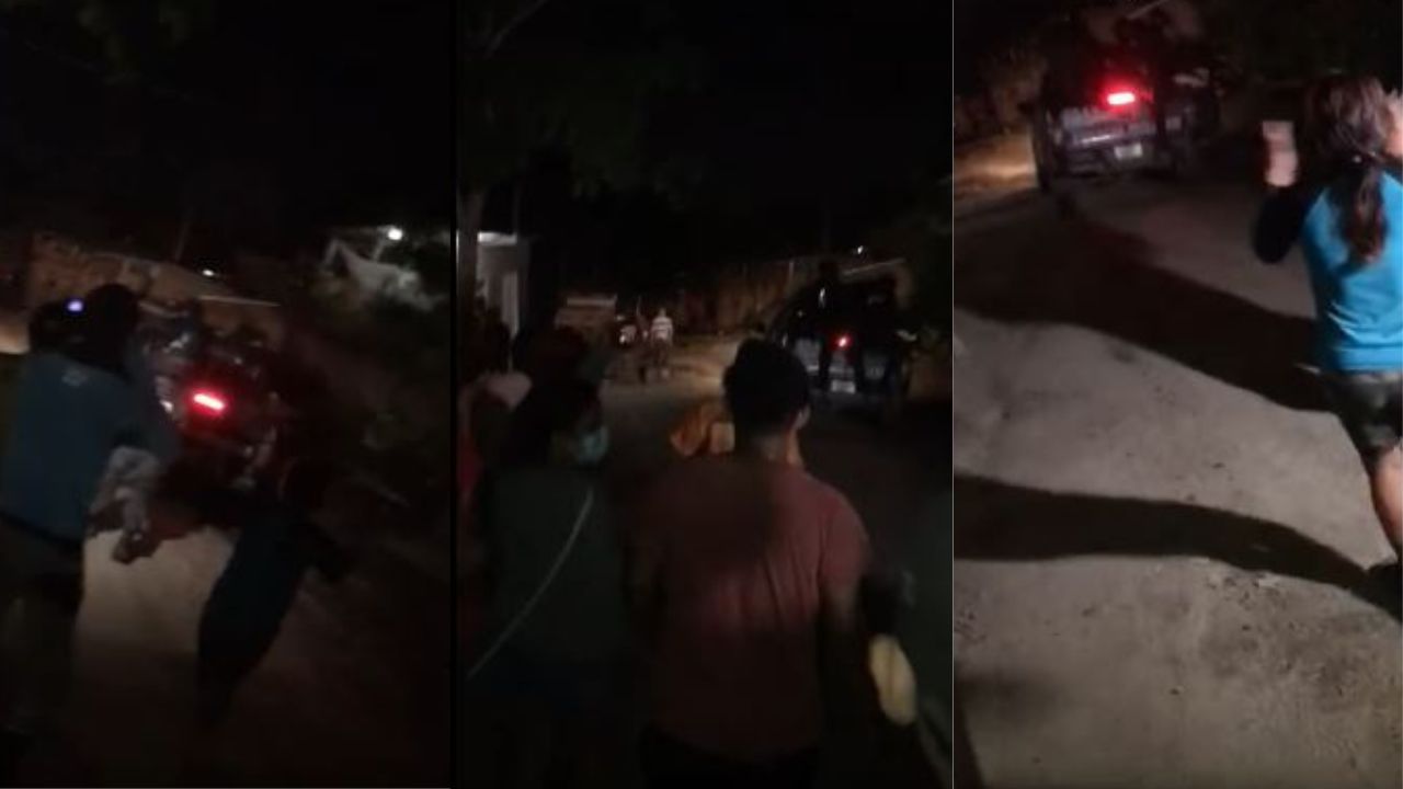 Imagen de VÍDEO: Abuchean y corren a la PMOP tras enfrentamiento con la MS-13 en SPS