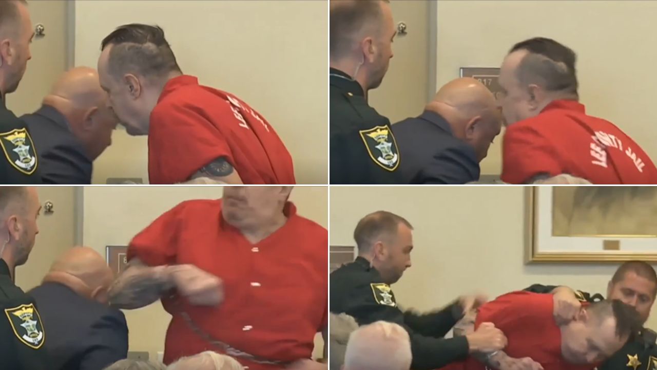 Imagen de VIDEO: Asesino de una niña y su niñera golpea a su abogado durante una audiencia