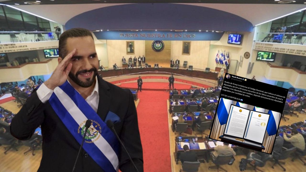 Nayib Bukele sanciona reforma que reduce número de diputados en El Salvador