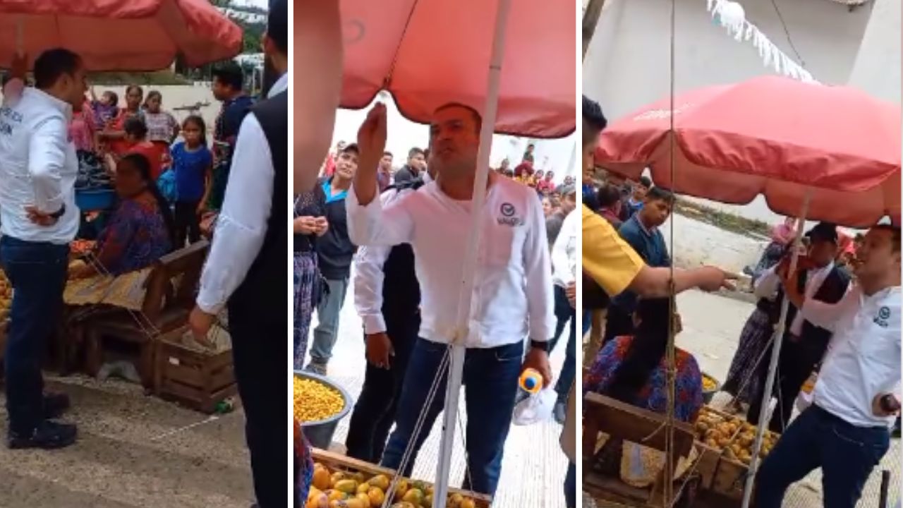 Vídeo: Candidato a diputado protagoniza fuerte pelea en un concurrido mercado