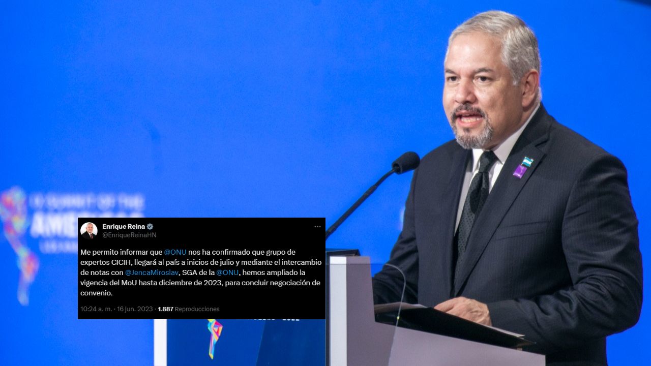 Misión de expertos para la CICIH llegará a inicios de julio, anuncia Enrique Reina