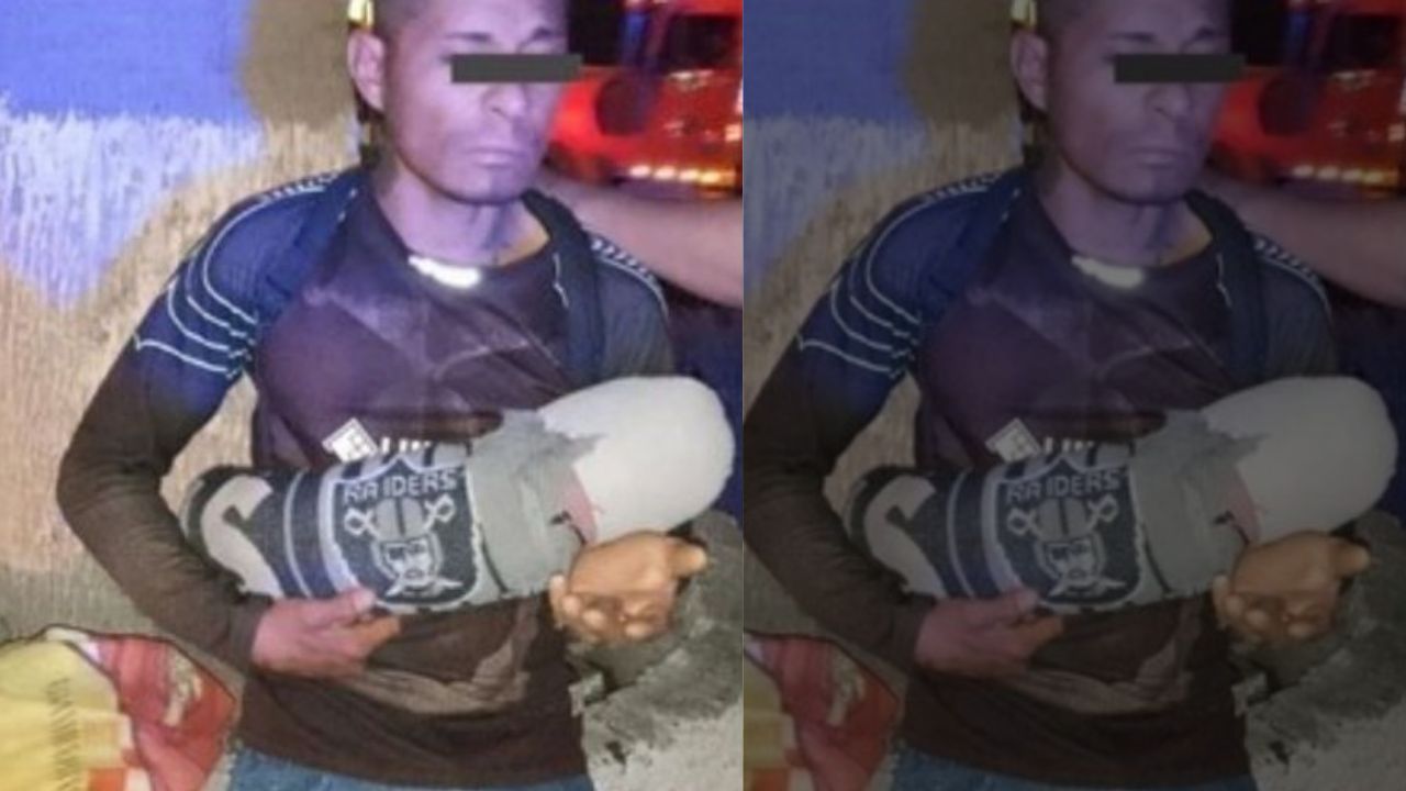 Imagen de 'Creyeron que era real', detienen a hombre que pedía limosna con un bebé hecho de trapos