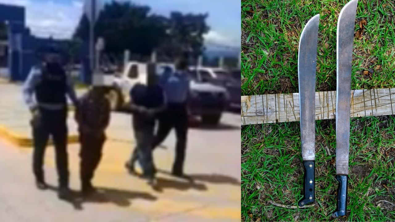 Imagen de Detienen a dos hondureños por agredir a su exjefe con un machete en su cráneo