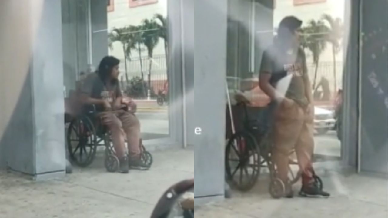VÍDEO: Hombre se hace pasar por inválido en SPS y es exhibido en redes sociales