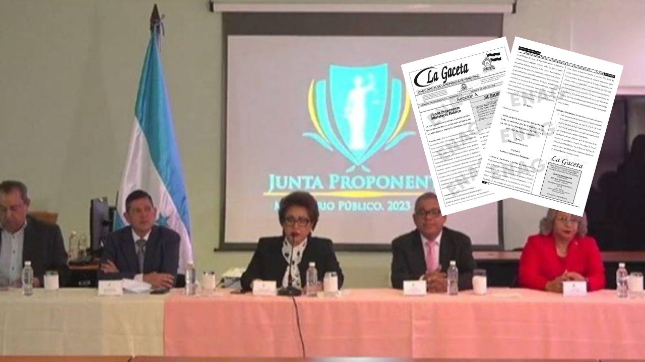Publicado en La Gaceta reglamento de Junta Proponente para elección de fiscales