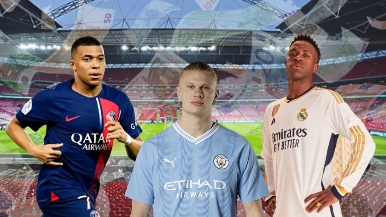 Mbappé, Haaland y Vinícius, los tres jugadores más valiosos del mundo