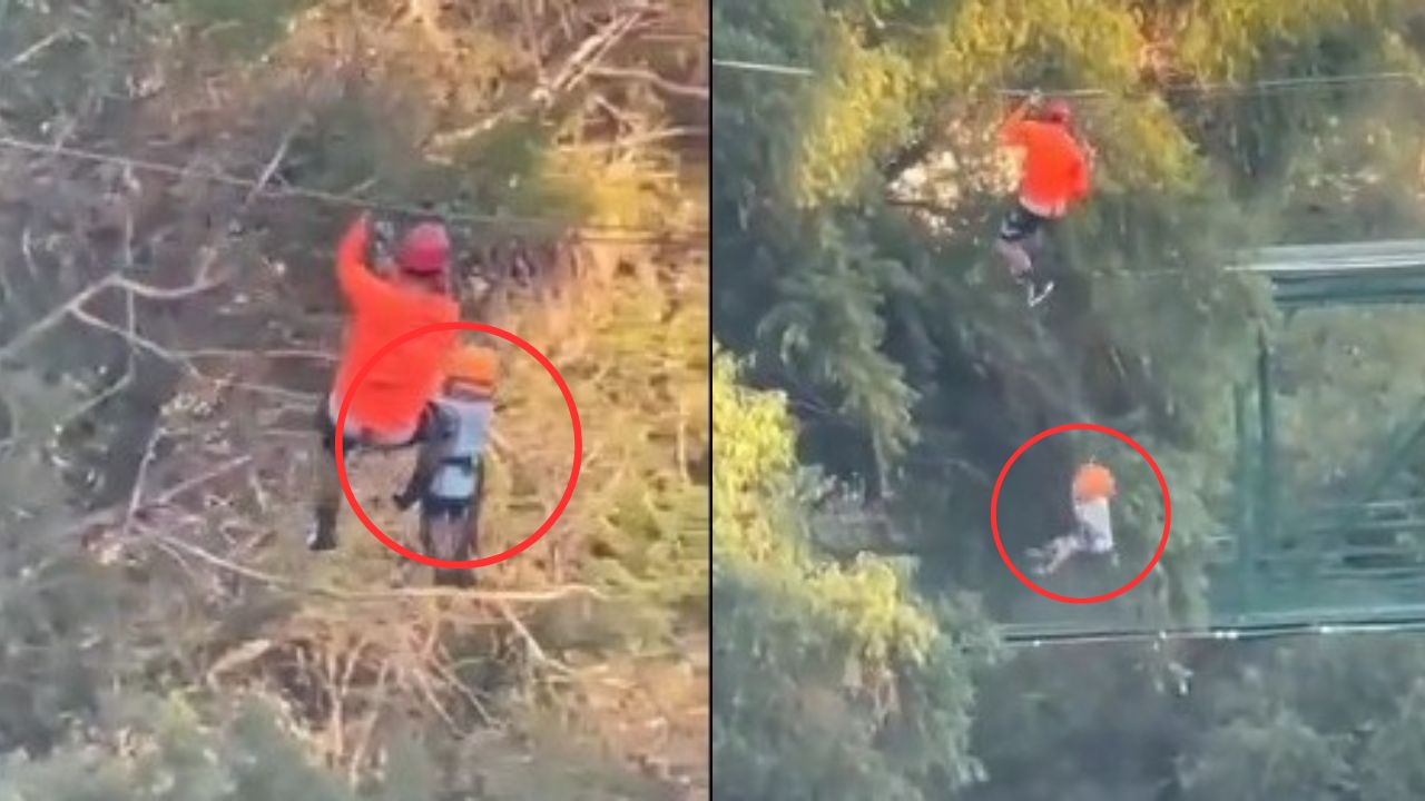 VÍDEO: Niño de 6 años cae al vacío al soltarse de un 'canopy'