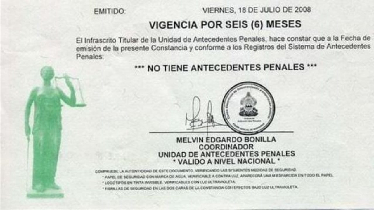 El domicilio de emisión del documento en línea siempre será en Tegucigalpa, sin importar desde dónde se solicite. Foto: Televicentro
