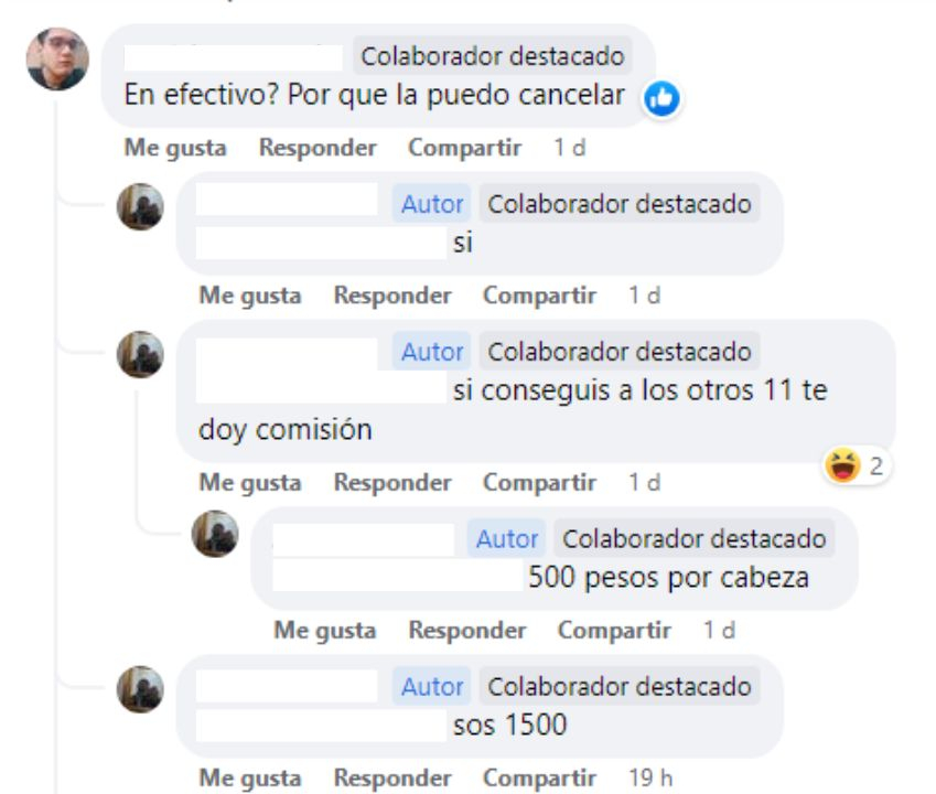 Los estudiantes estuvieron negociando la venta de cupos de la clase. Foto: HRN