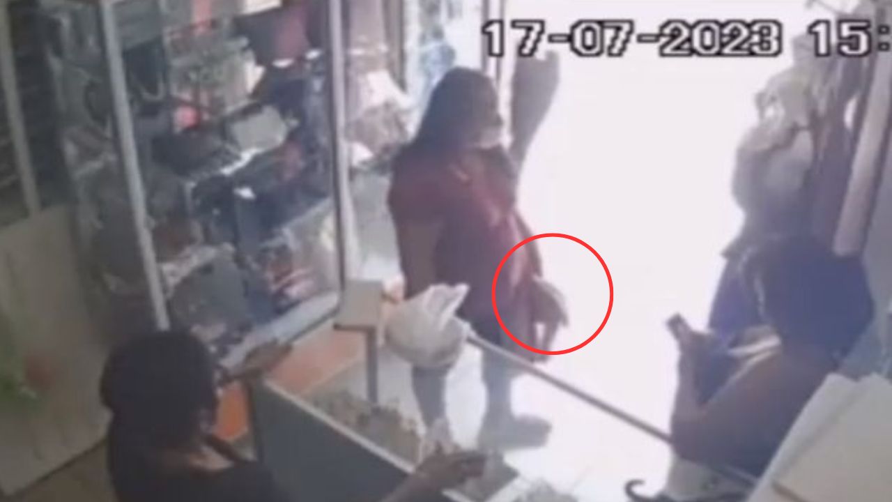 VÍDEO: Señora se hizo pasar por clienta para ejecutar un robo en tienda de ropa
