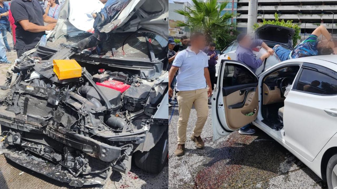 FOTOS Y VÍDEOS: Una persona herida en accidente de tránsito en Tegucigalpa