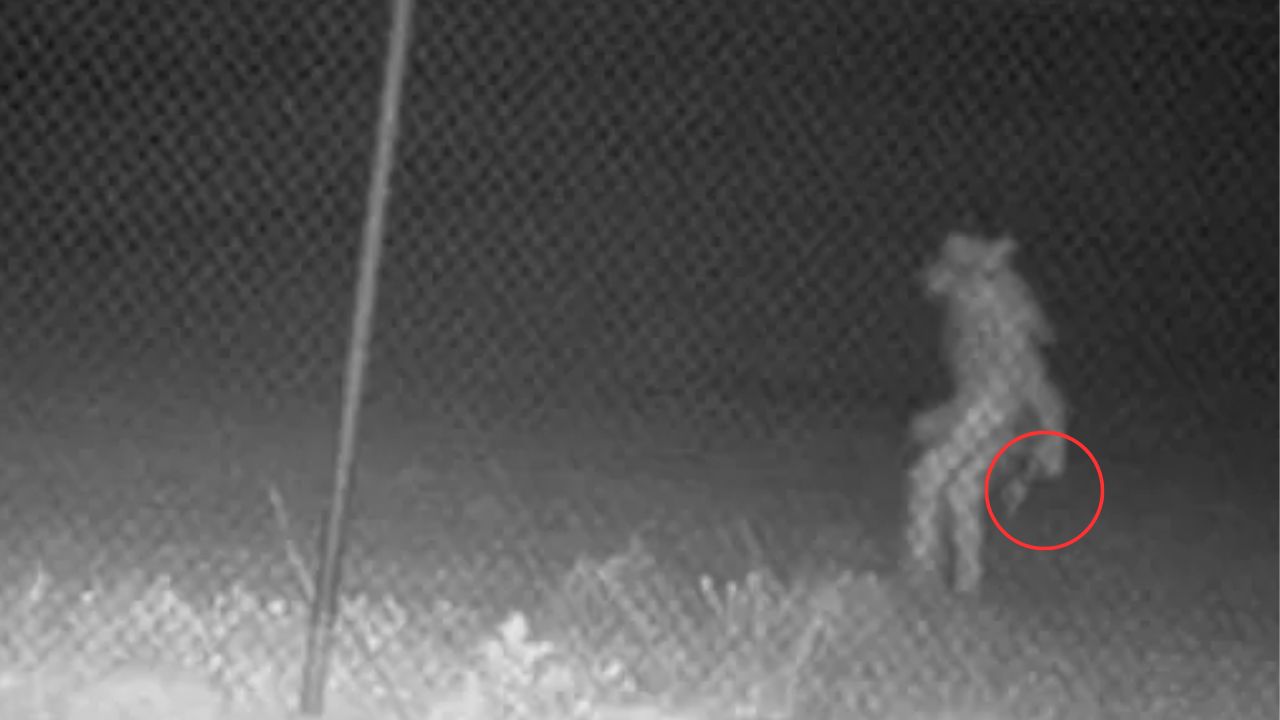 Vídeo revela misteriosa criatura de piernas largas fuera de un zoológico