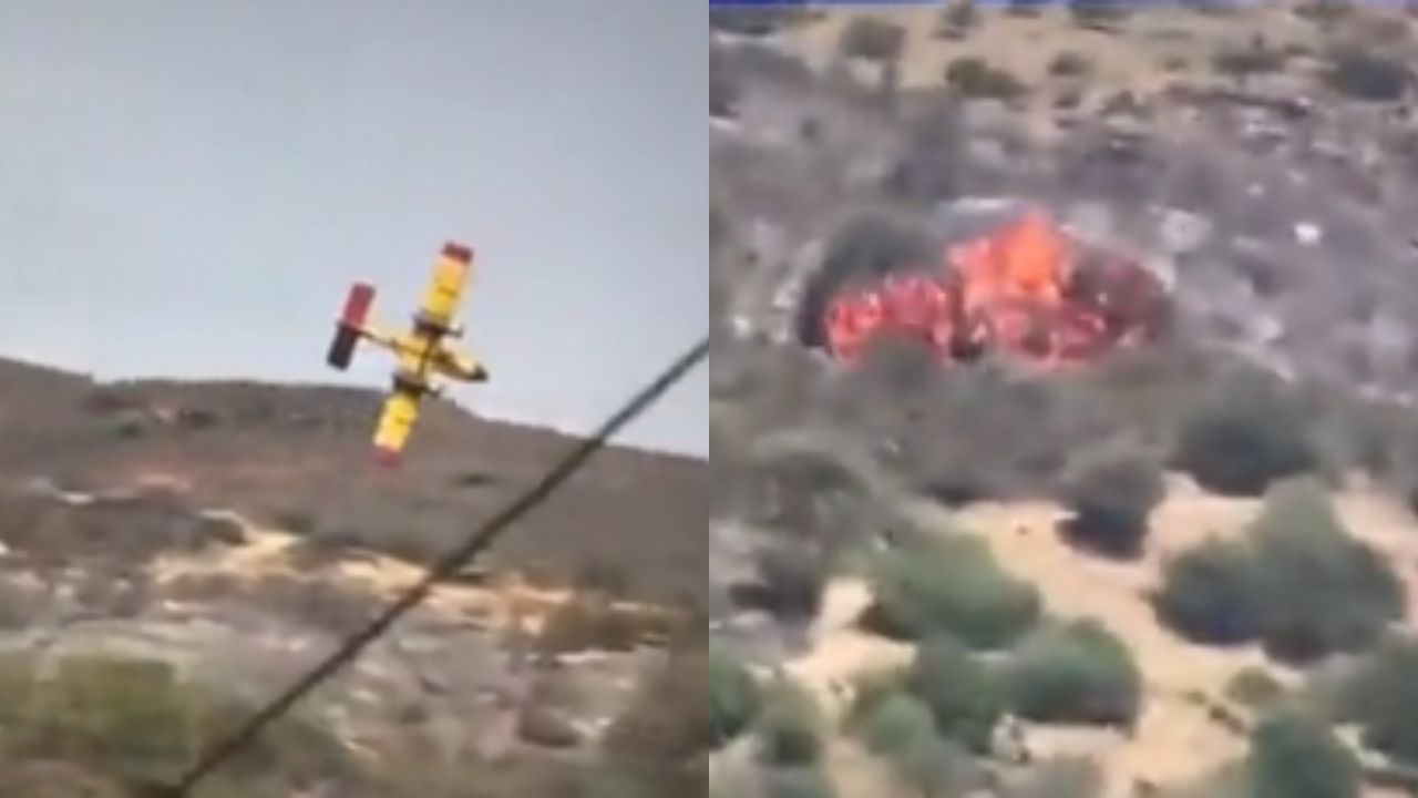VÍDEO: Avión que apagaba un incendio se estrella tras un giro en Grecia