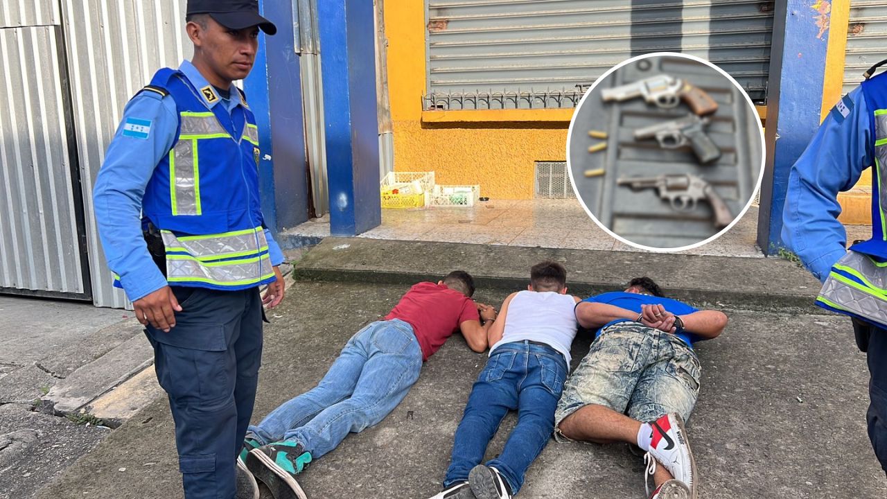 Capturan a tres presuntos asaltantes en SPS; uno de ellos es sospechoso de otro delito