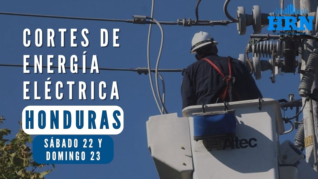 Cortes de energía programados para este sábado 22 y domingo 23 de julio