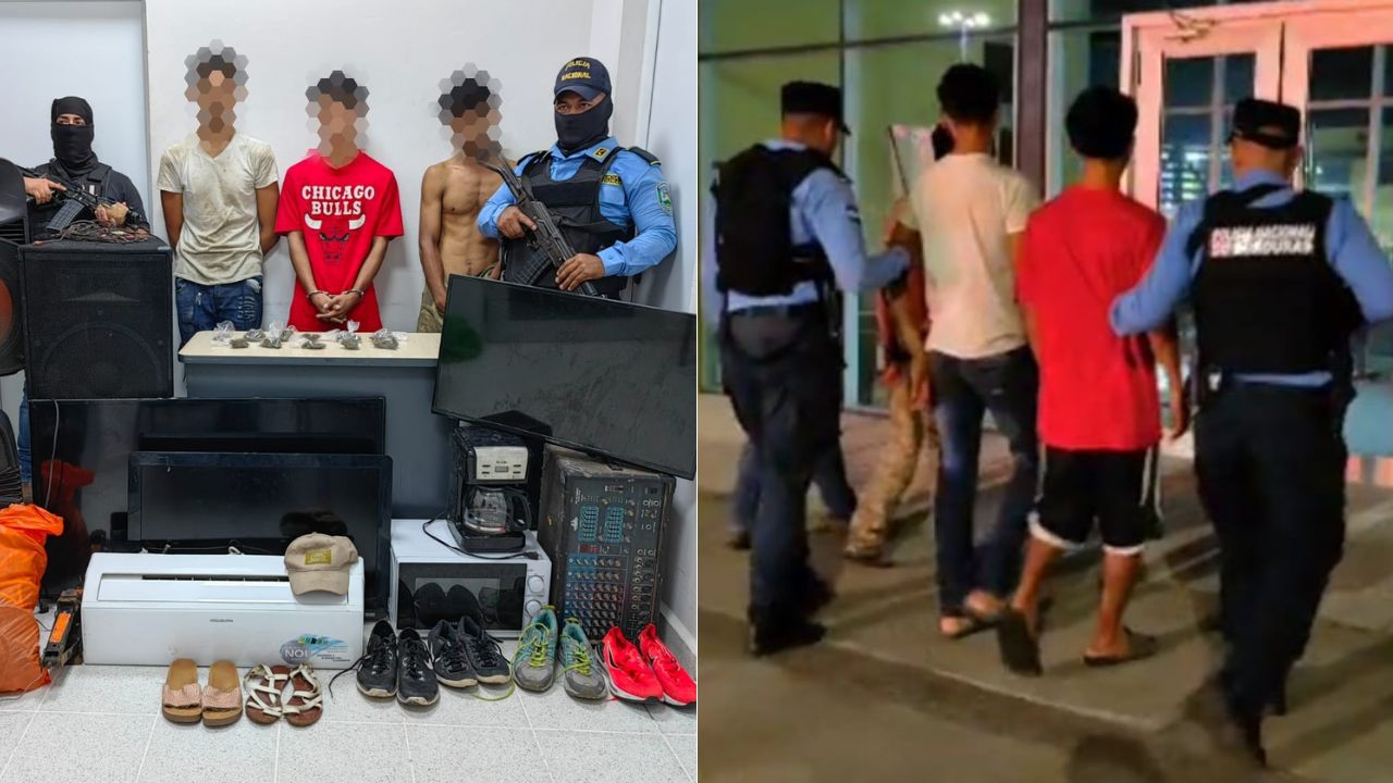 Autoridades desarticulan banda que asaltaba negocios en Olanchito, Yoro