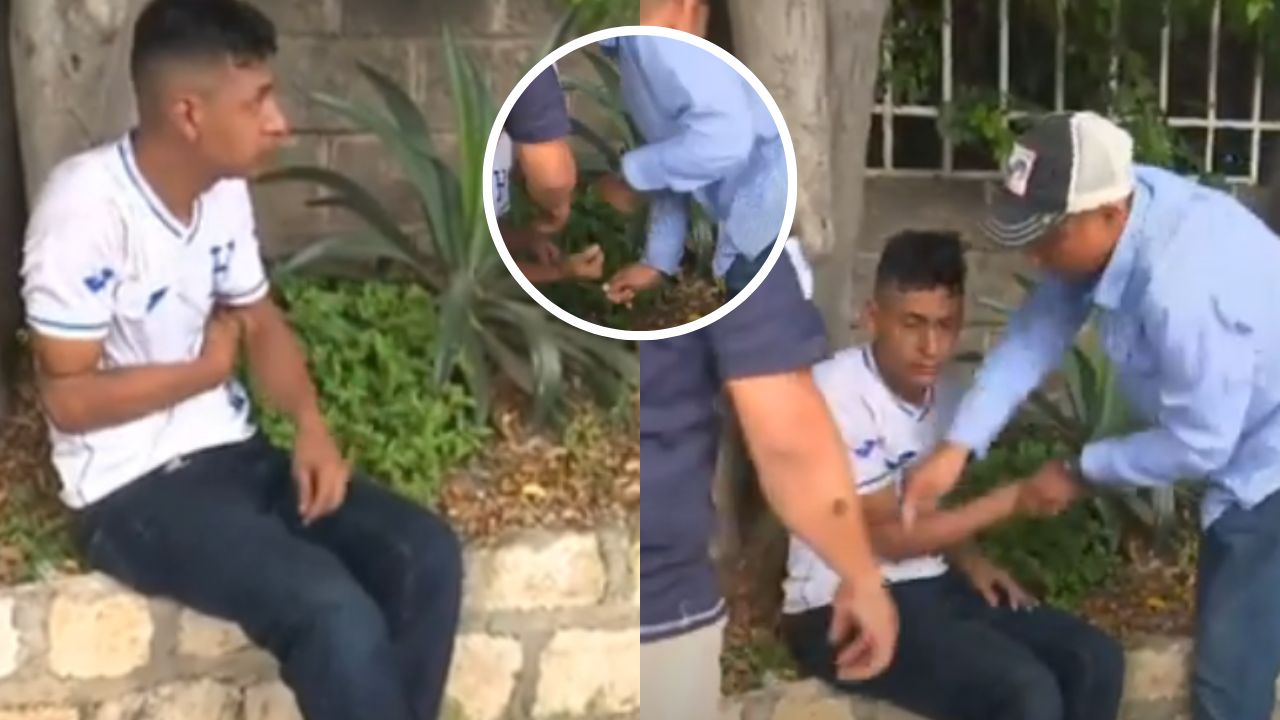VIDEO: Frustran asalto afuera de un mall en Tegucigalpa; lo amarraron con un alambre