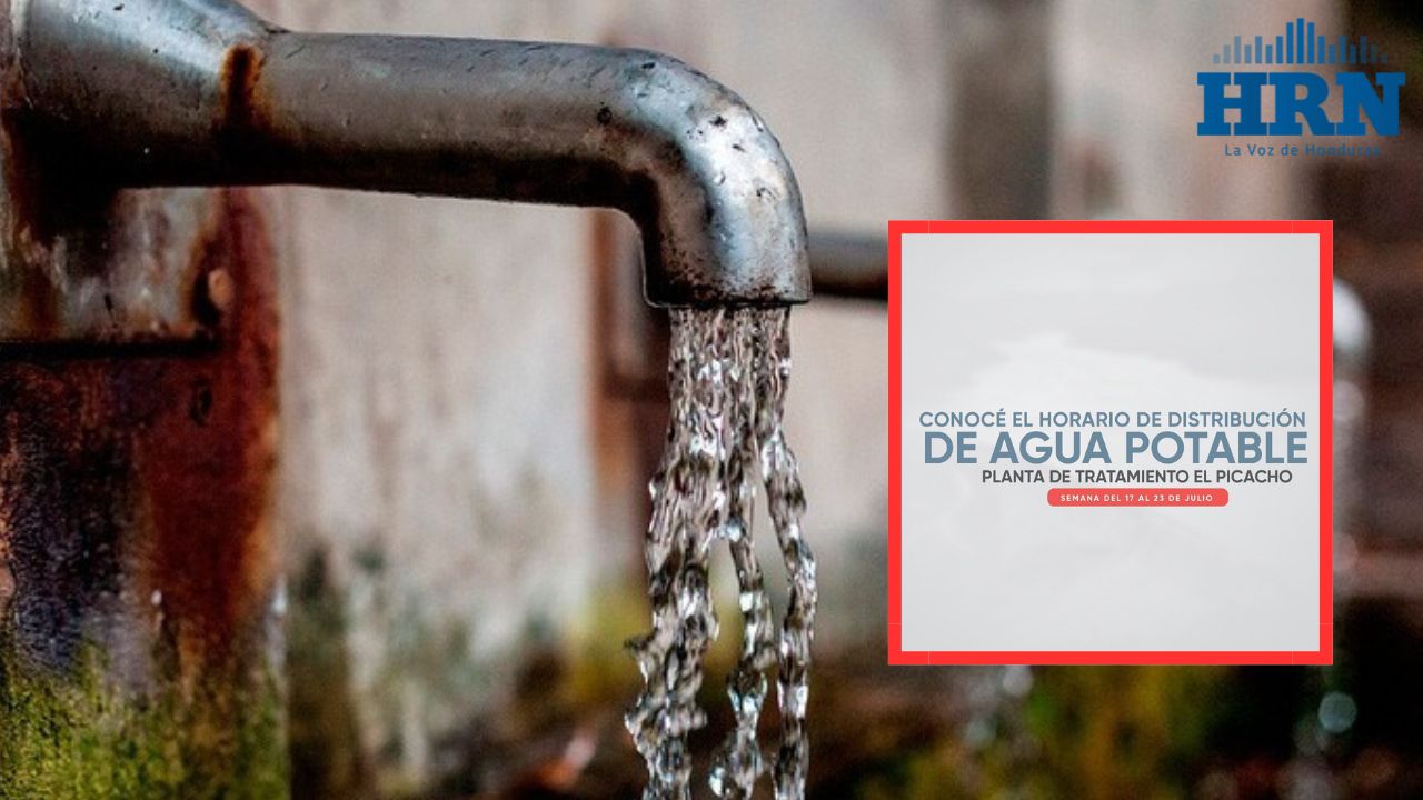 Imagen de Horario de distribución de agua potable desde el 17 hasta el 23 de julio en Tegucigalpa