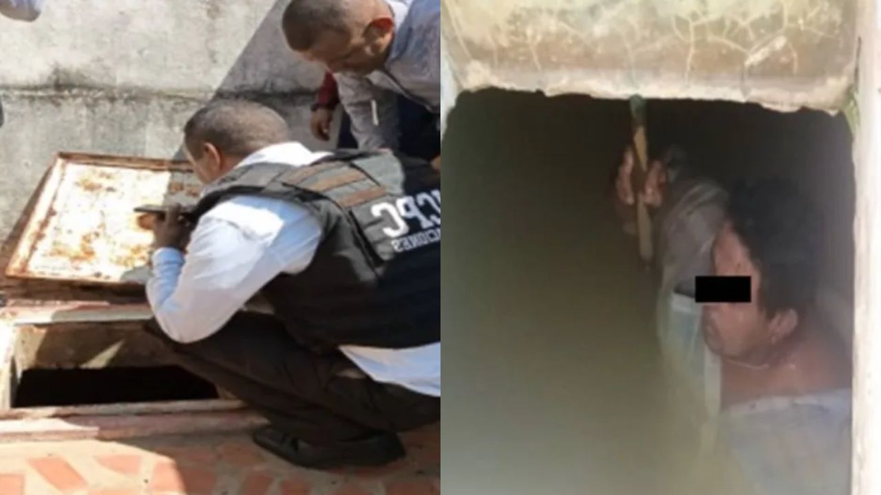 Hombre se escondió en una cisterna tras amenazar a su esposa e hijos por 'celos'