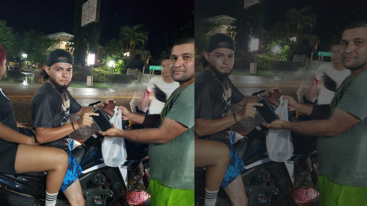 'La honestidad vale oro', hondureño encontró dinero y celular y lo devolvió a su dueño
