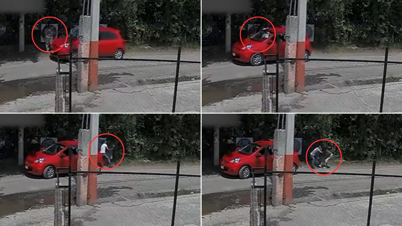 VIDEO: Descubren a dos hombres intentando secuestrar a una adolescente